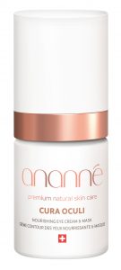 Algenextrakt schützt vorm Austrocknen: „Cura Oculi Nourishing Eye Cream & Mask“ von ananné, ca. 142 Euro