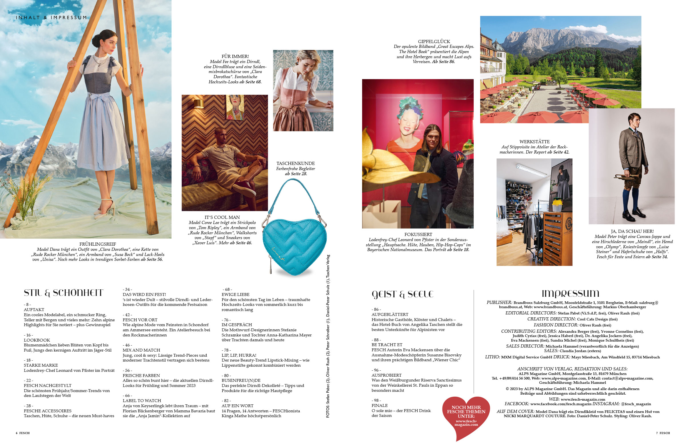 Fesch Magazin Nr. 1 Inhalt