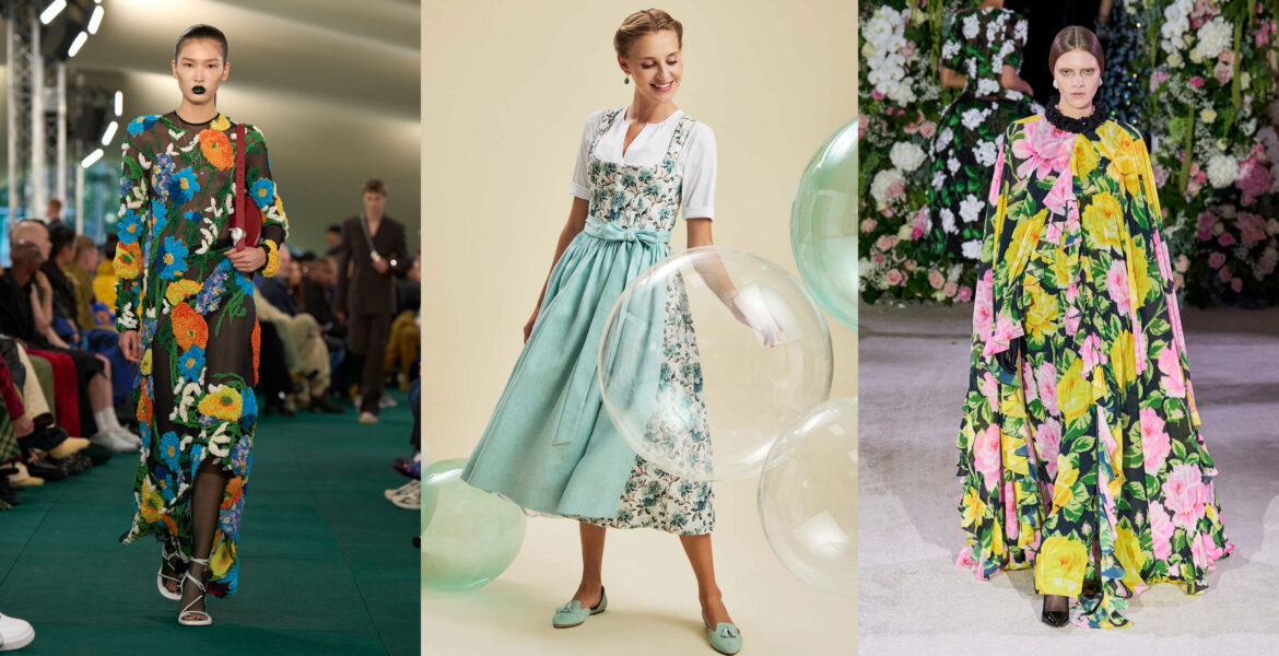 Wir zeigen die schönsten Trends von den Laufstegen der Welt – und wie man sie im Trachten-Look stylt.