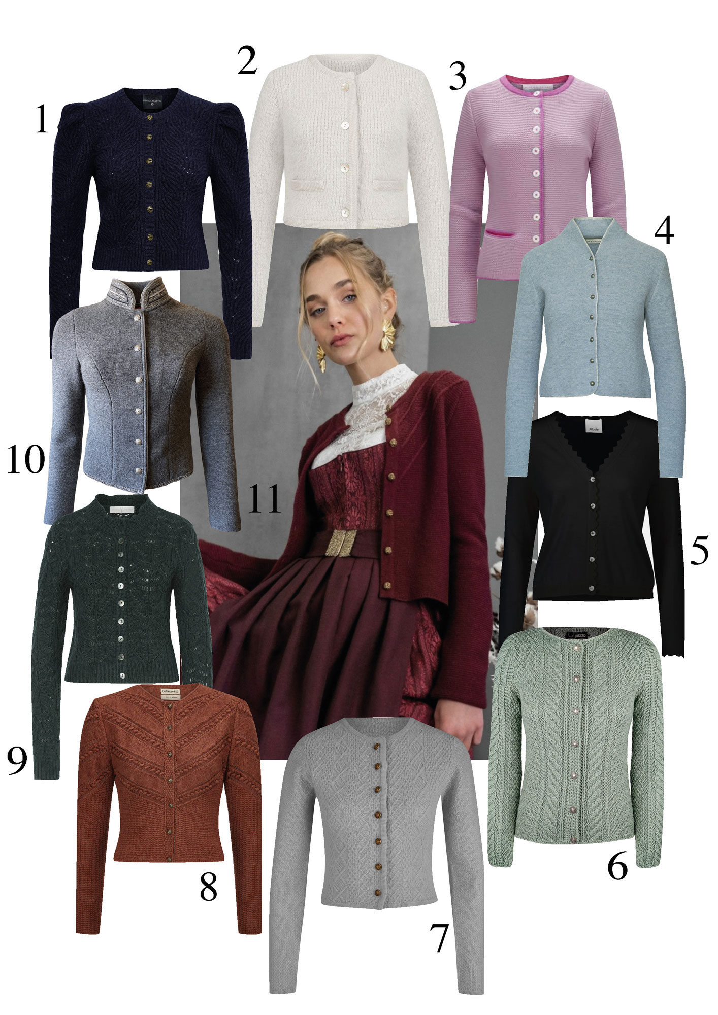 Strick zur Tracht für Sie
