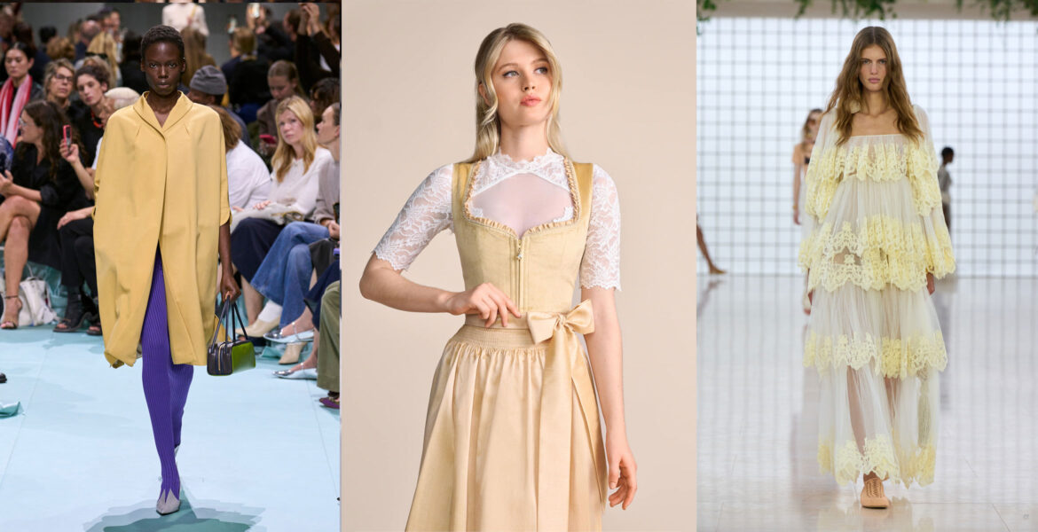 Wir zeigen die schönsten Trends von den Laufstegen der Welt – und wie man sie im Trachten-Look stylt.