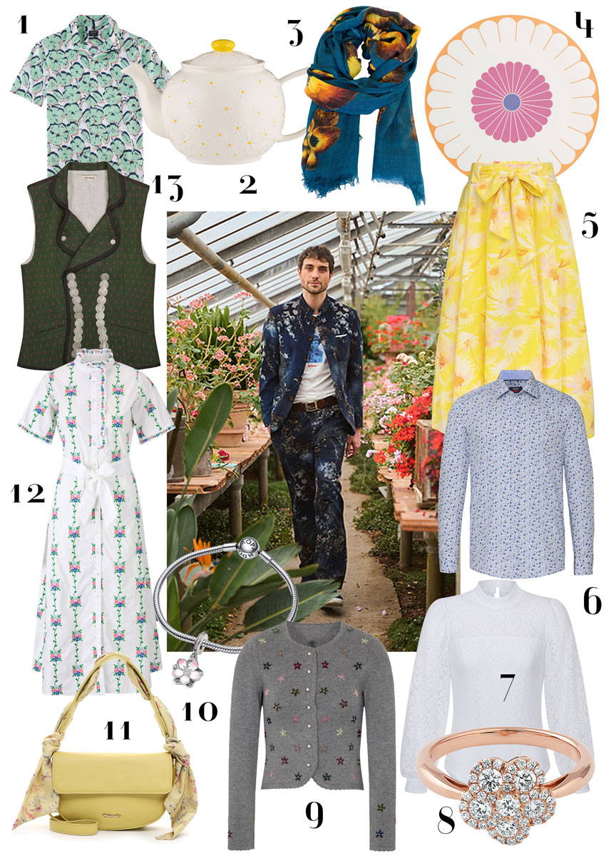 Fesch Blumenmuster Tracht
