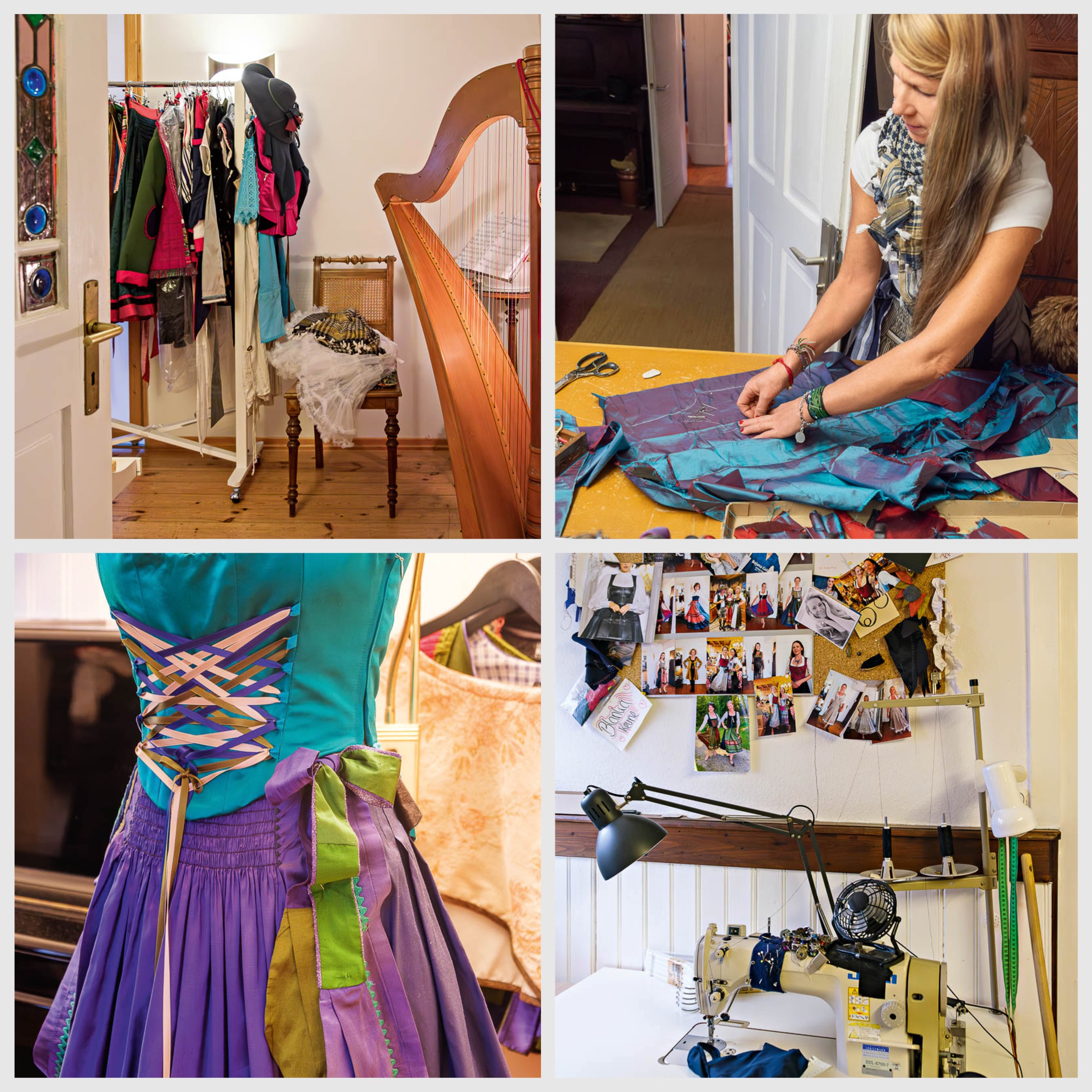 ZWIEGESPALTEN // Das Markenzeichen von Michaela Keune ist die Kombination von Mieder und Rock. Die Anfertigung ist kompliziert, Keune entwirft alle Schnitte selbst. Unzählige Kombinationen von Farben, Stoffen und Accessoires sind möglich.