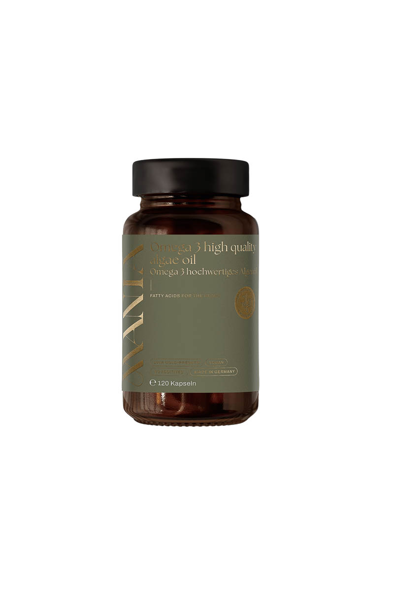 Vegan und Made in Germany: „Omega 3“-Kapseln von Mania (ca. 35 €)