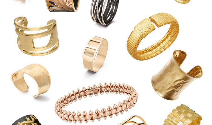 Luxuriöse Arm Cuffs aus Gold – moderner Statement-Schmuck für stilbewusste Looks
