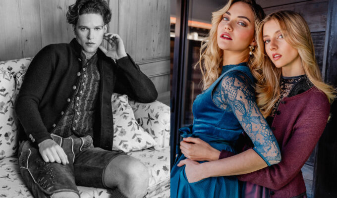 Tracht im modernen Editorial Setting am Tegernsee