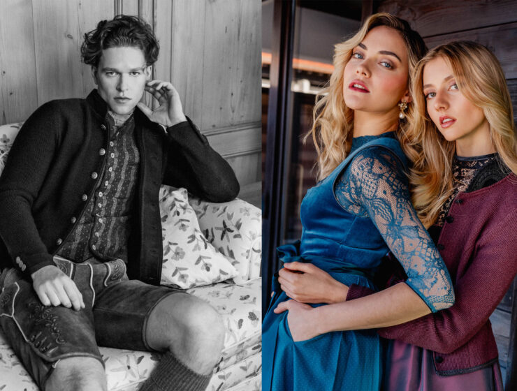 Tracht im modernen Editorial Setting am Tegernsee