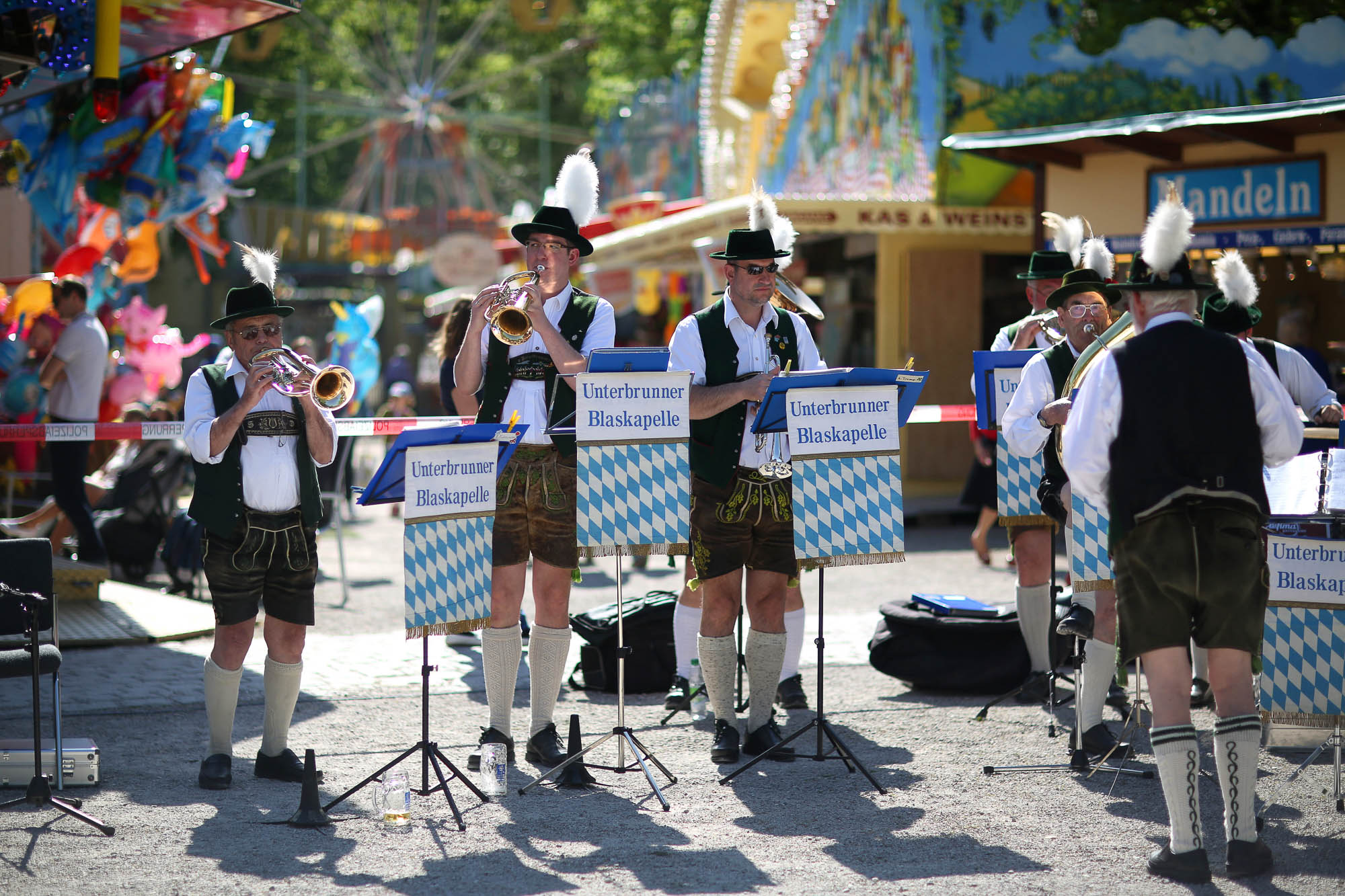 Unterbrunner Blaskapelle spielt auf der Auer Dult © München Tourismus, Sigi Müller