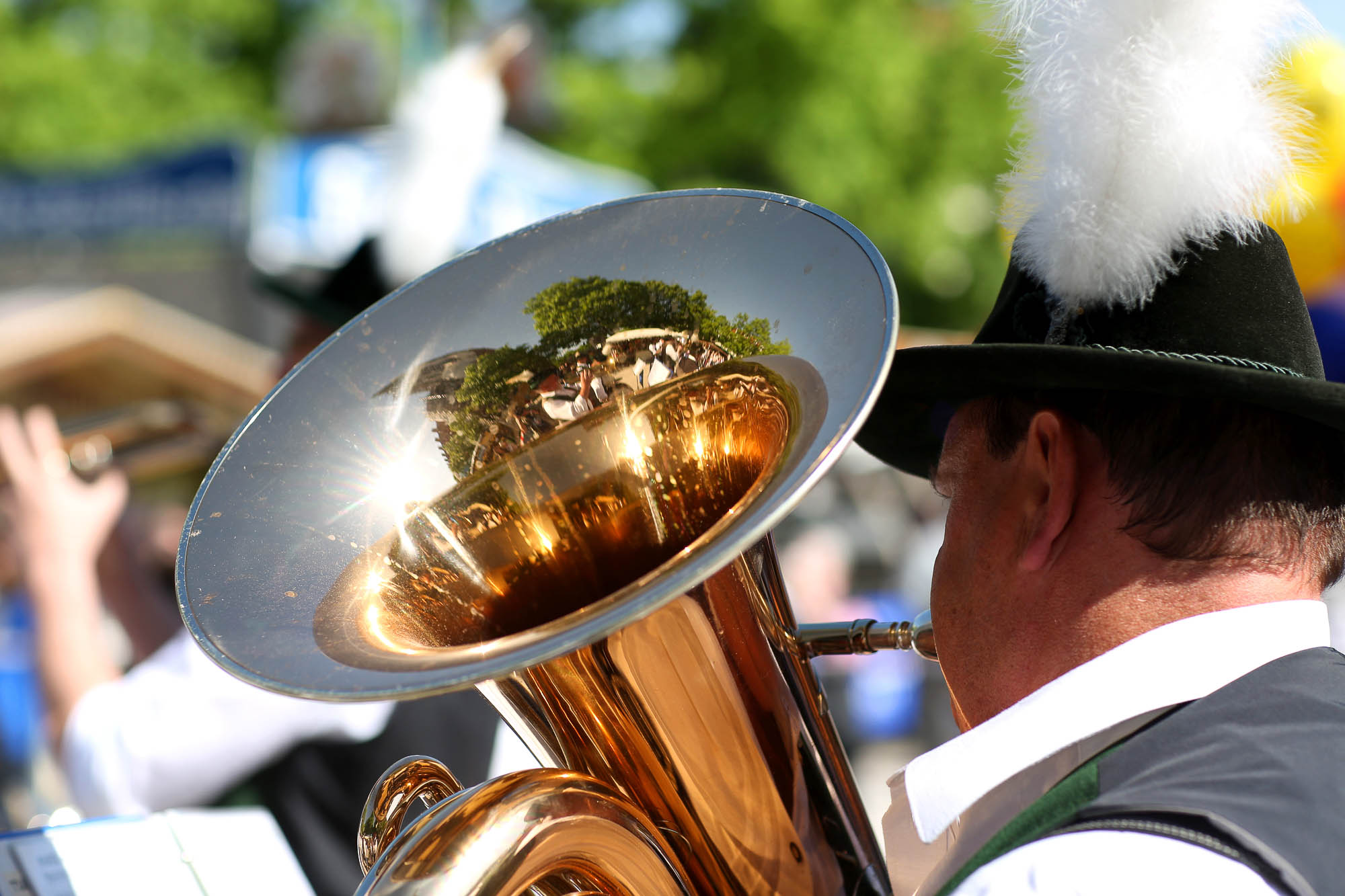 Blasmusiker auf der Auer Dult in traditioneller Tracht © München Tourismus, Sigi Müller
