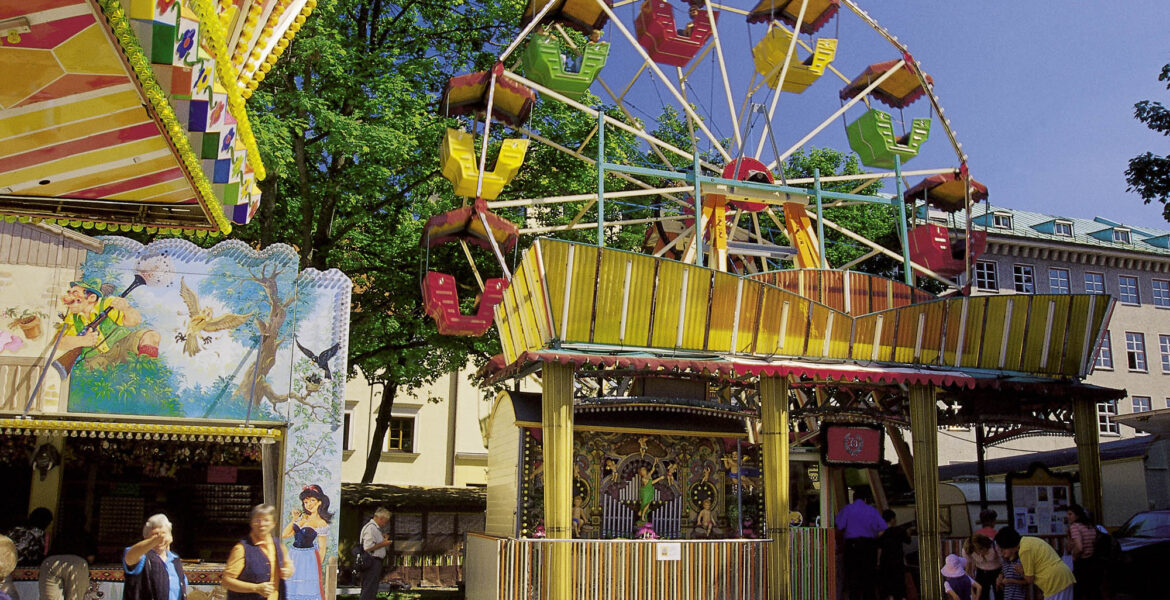 Historisches Riesenrad auf der Auer Dult in München © München Tourismus, Bernd Römmelt