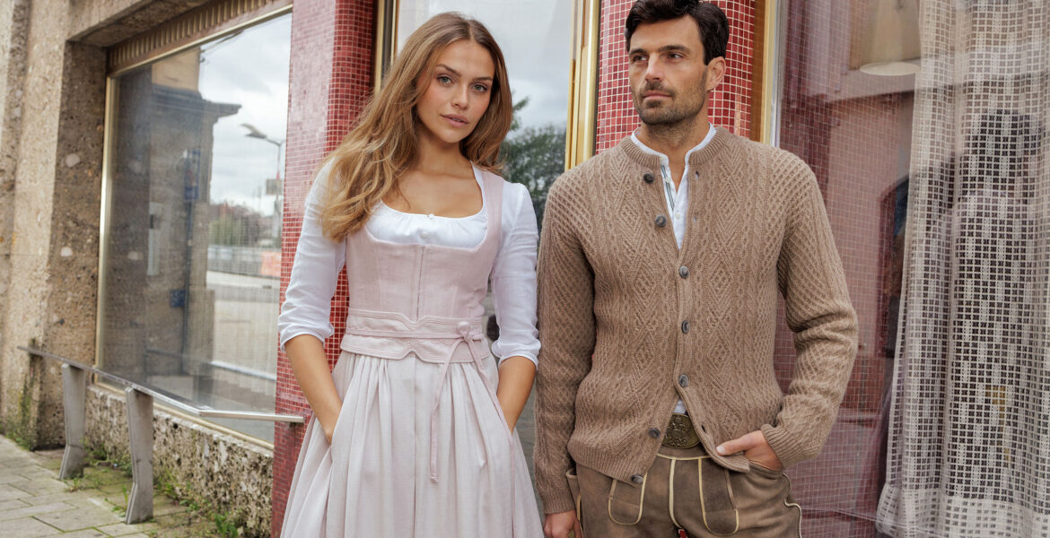 Modernes Dirndl und Lederhose von Gössl – zeitgemäße Tracht mit hochwertigen Naturmaterialien
