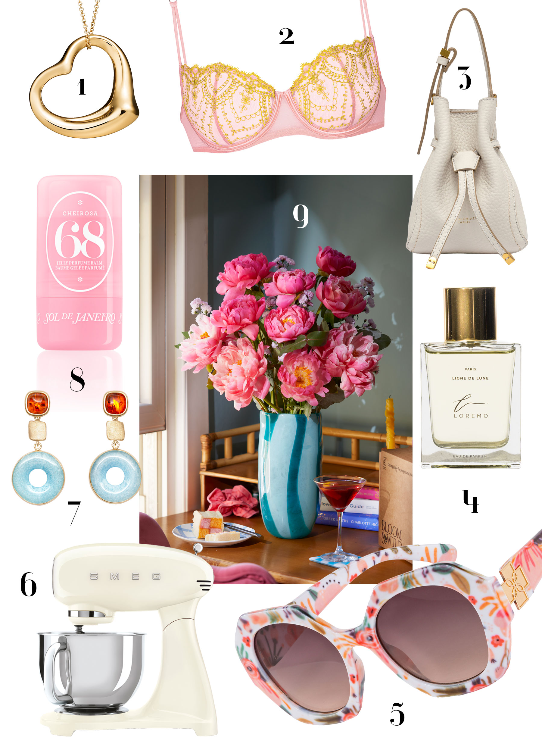 Muttertag 2026 Geschenkideen mit Schmuck, Parfum, Tasche, Sonnenbrille und Wohnaccessoires