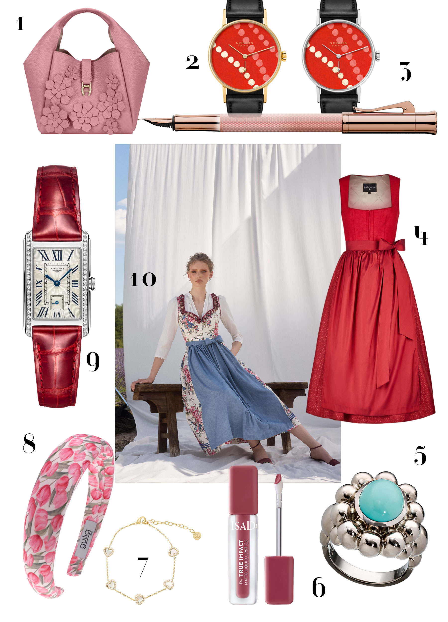 Geschenkideen zum Muttertag 2026 mit Tasche, Uhren, Dirndl, Schmuck und Beauty-Produkten