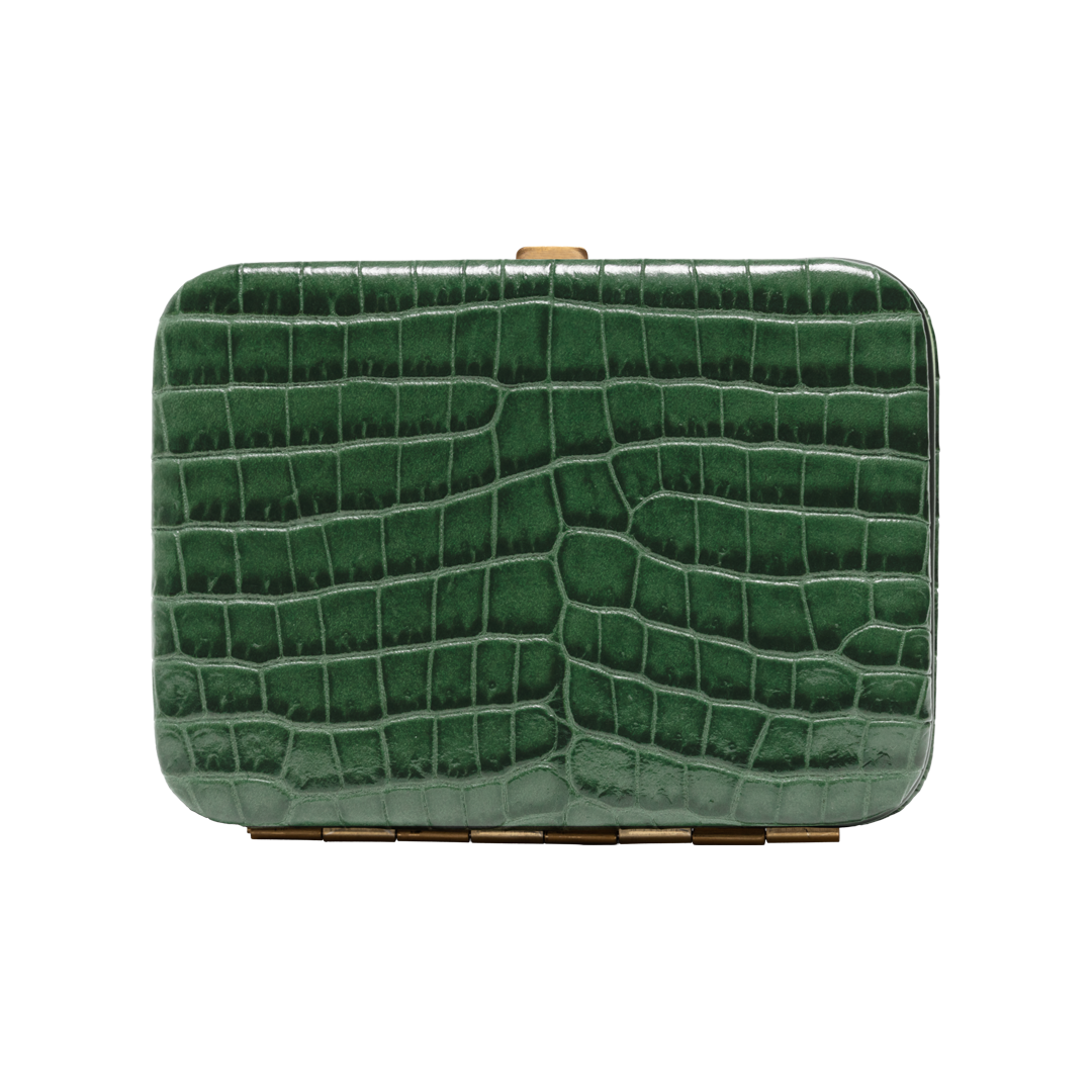 Kalbsleder Tasche Nolan Jade Croco von Lutz Morris