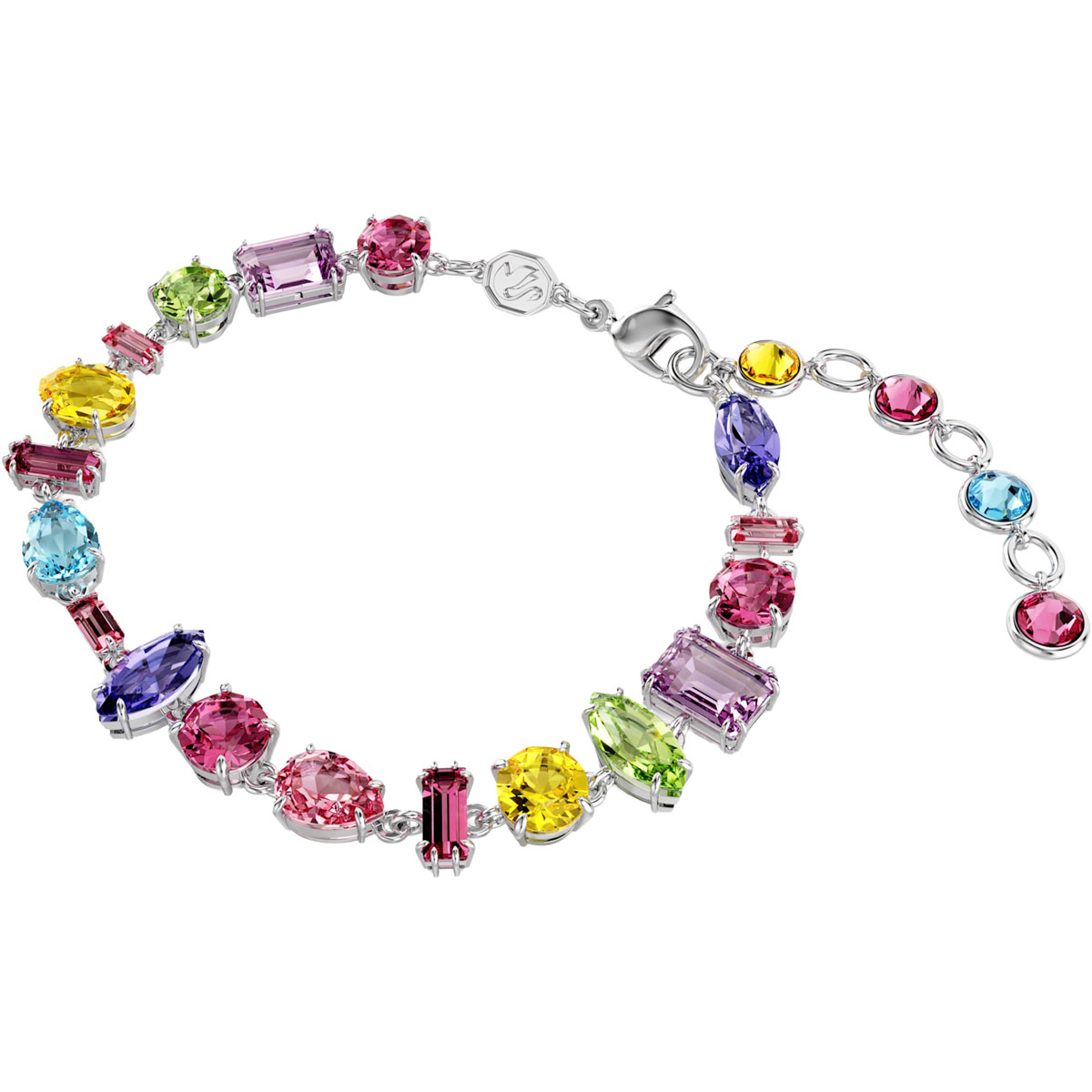 Mehrfarbiges Kristallarmband Gema von Swarovski mit bunten Schmucksteinen.