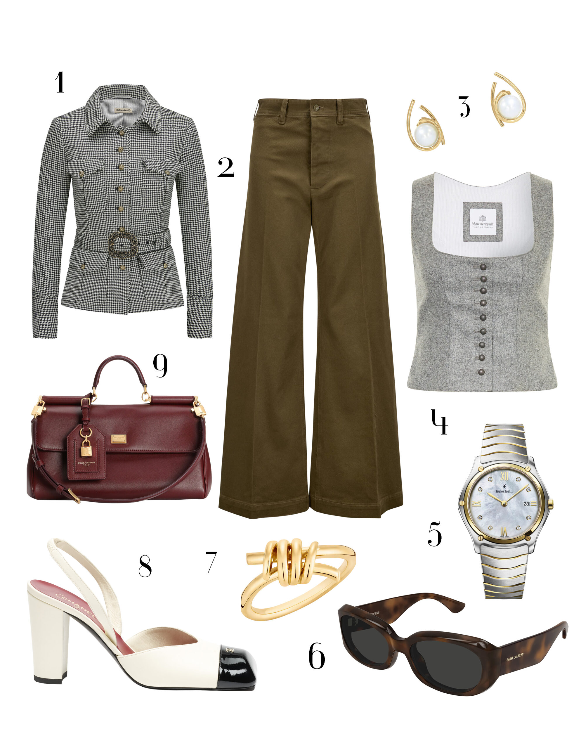 Moderner Damen-Trachtenlook mit Gottseidank Jacke, Chanel Slingpumps und Dolce & Gabbana Tasche im eleganten City-Style