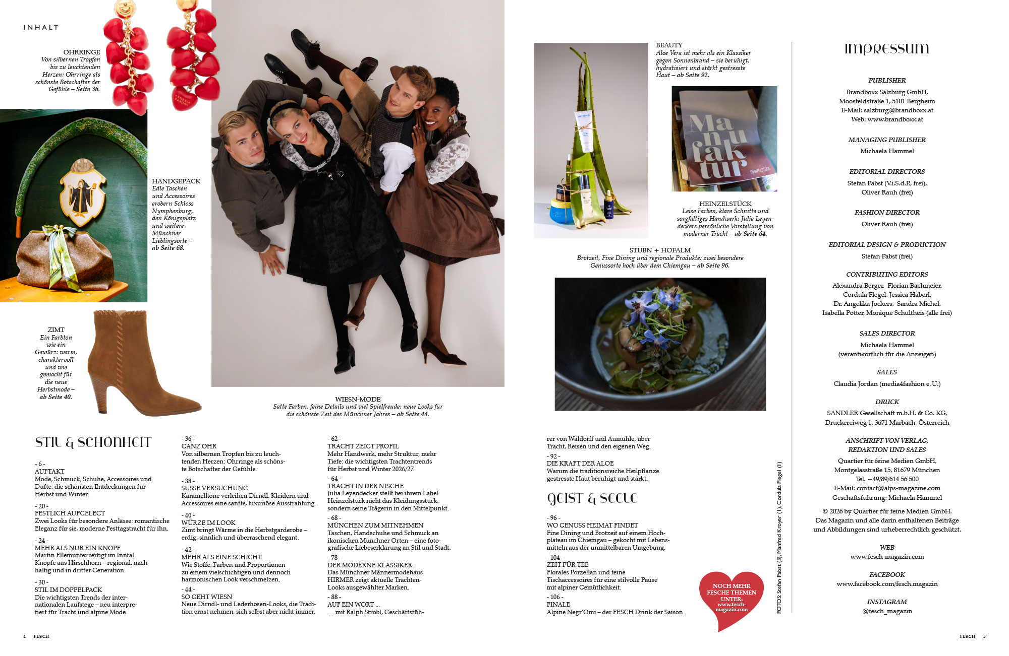 fesch nr 8 inhalt FESCH Magazin Nr. 8 Herbst/Winter 26/27 Inhaltsverzeichnis